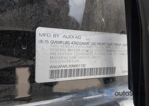 2016 Audi A4 2.0T Premium from USA, damaged, VIN WAUAFAFL3GN001132
